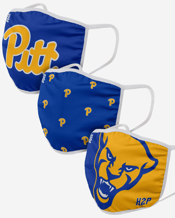 Pittsburgh Panthers 3 Pack Face Cover FOCO - FOCO.com