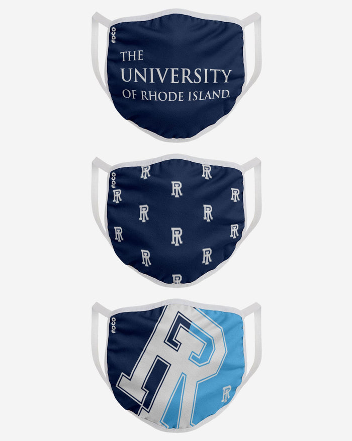 Rhode Island Rams 3 Pack Face Cover FOCO - FOCO.com