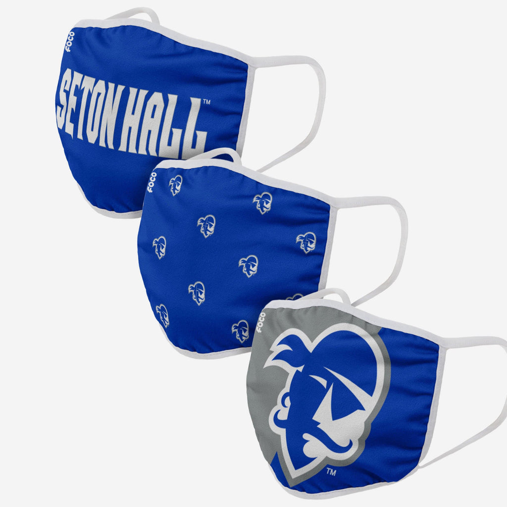 Seton Hall Pirates 3 Pack Face Cover FOCO - FOCO.com