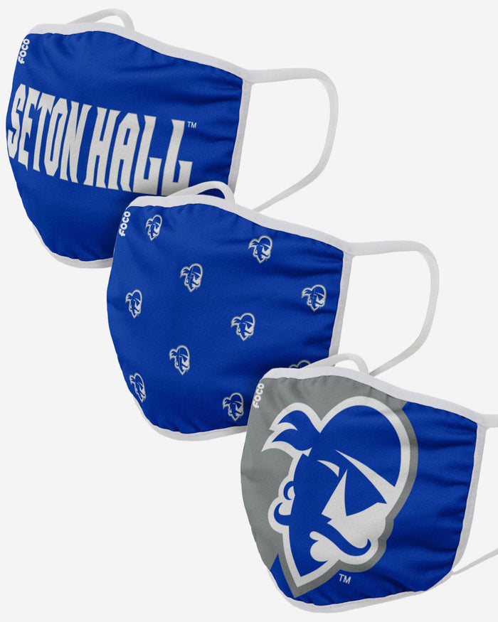 Seton Hall Pirates 3 Pack Face Cover FOCO - FOCO.com