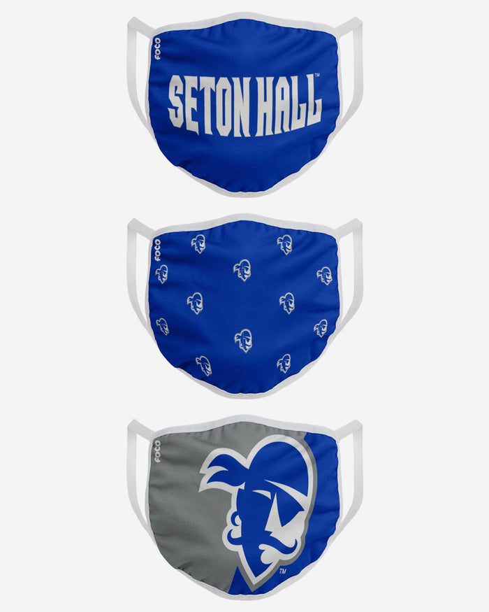 Seton Hall Pirates 3 Pack Face Cover FOCO - FOCO.com