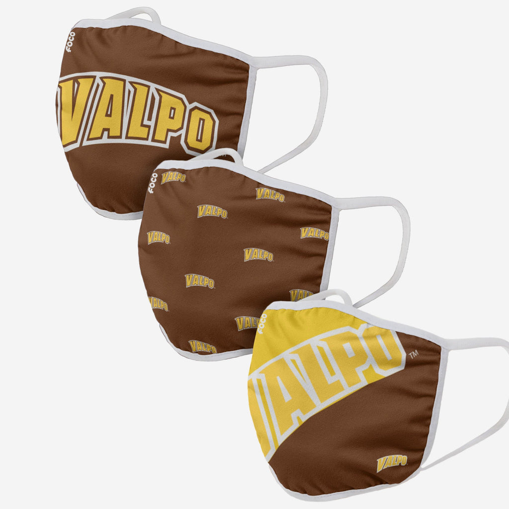 Valparaiso Crusaders 3 Pack Face Cover FOCO - FOCO.com