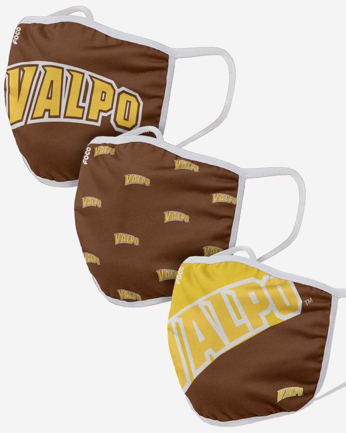 Valparaiso Crusaders 3 Pack Face Cover FOCO - FOCO.com