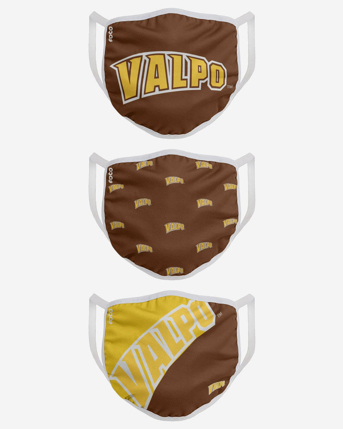 Valparaiso Crusaders 3 Pack Face Cover FOCO - FOCO.com