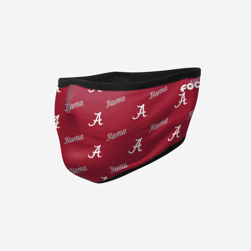 Alabama Crimson Tide Repeat Script Earband Face Cover FOCO - FOCO.com