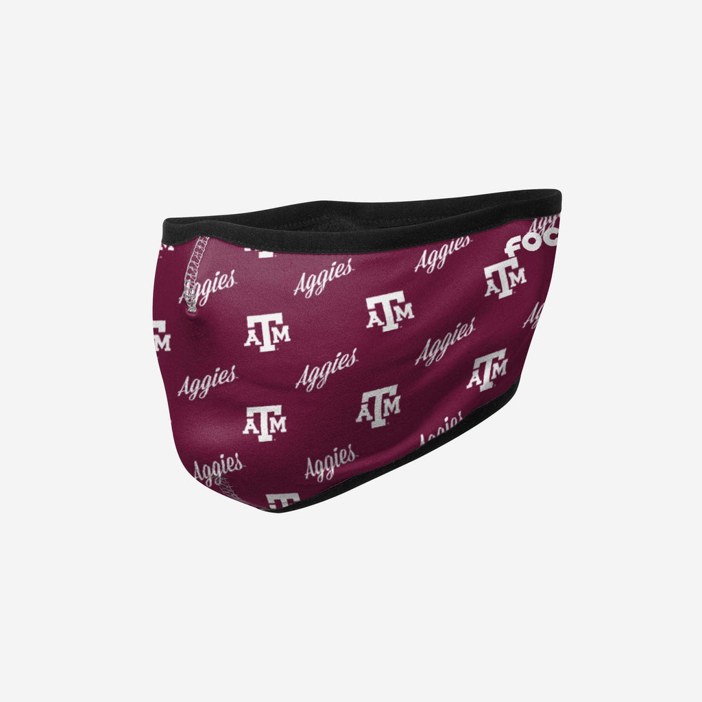 Texas A&M Aggies Repeat Script Earband Face Cover FOCO - FOCO.com