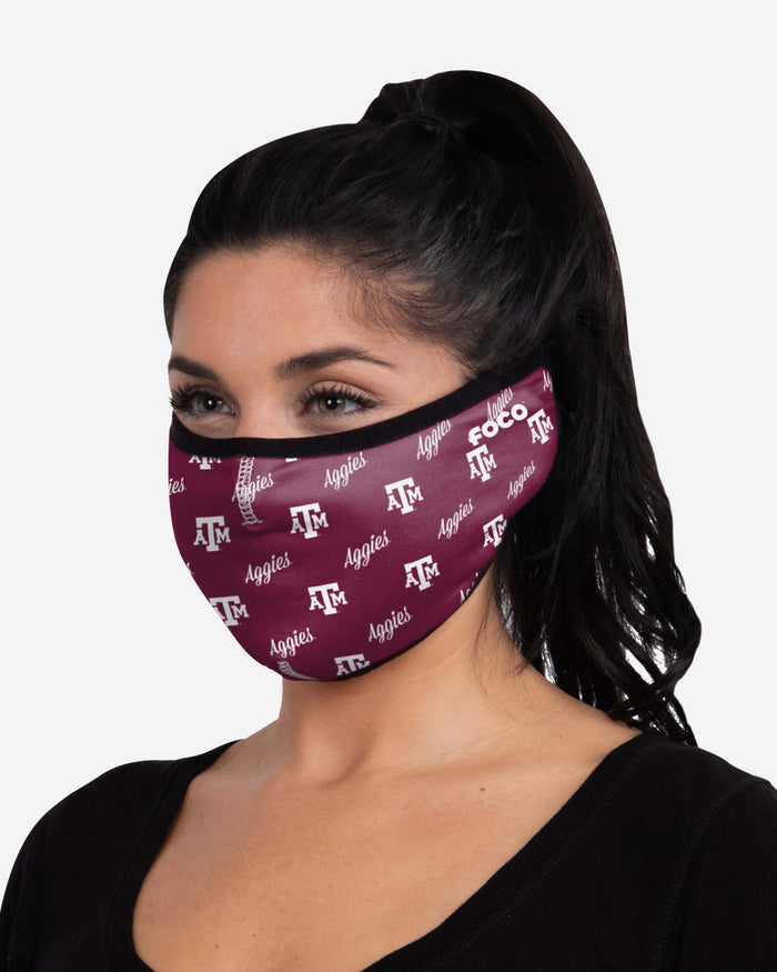 Texas A&M Aggies Repeat Script Earband Face Cover FOCO - FOCO.com