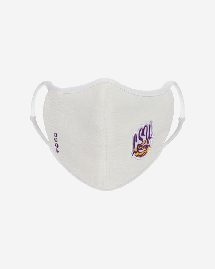 LSU Tigers Sherpa Adjustable Face Cover FOCO - FOCO.com