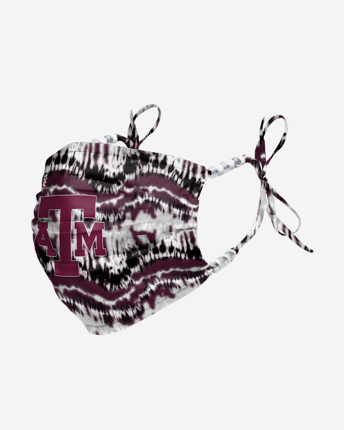 Texas A&M Aggies Tie-Dye Beaded Tie-Back Face Cover FOCO - FOCO.com