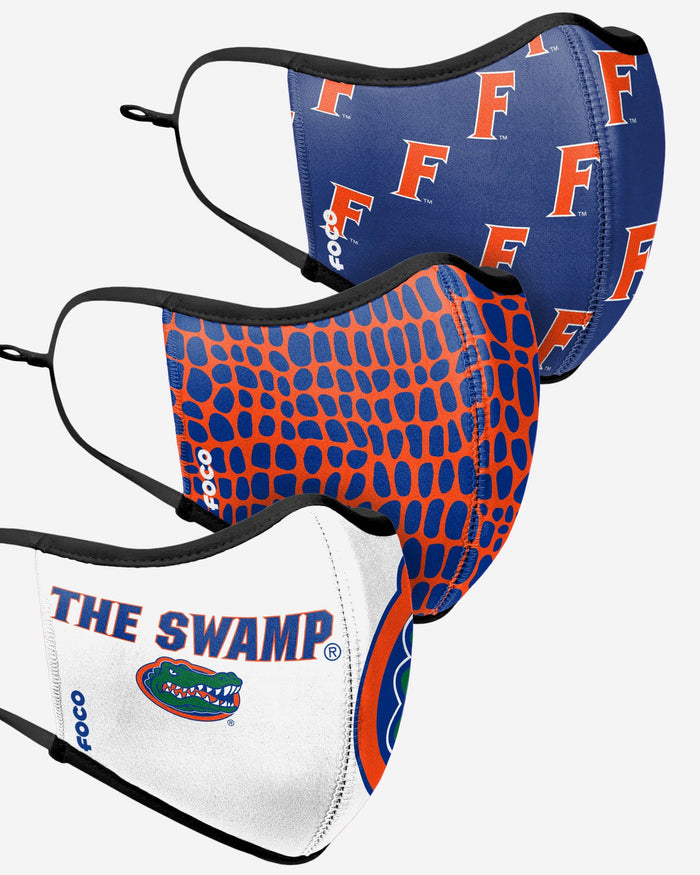 Florida Gators Thematic Sport 3 Pack Face Cover FOCO - FOCO.com