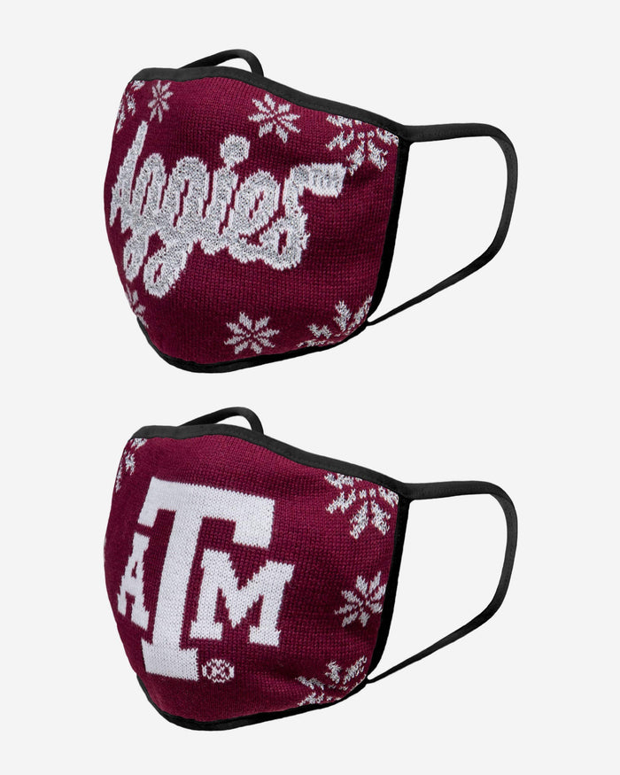 Texas A&M Aggies Womens Knit 2 Pack Face Cover FOCO - FOCO.com