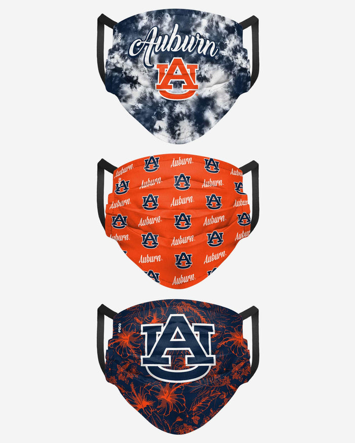 Auburn Tigers Womens Matchday 3 Pack Face Cover FOCO - FOCO.com