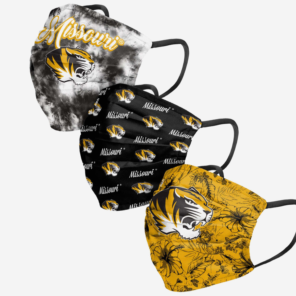 Missouri Tigers Womens Matchday 3 Pack Face Cover FOCO - FOCO.com