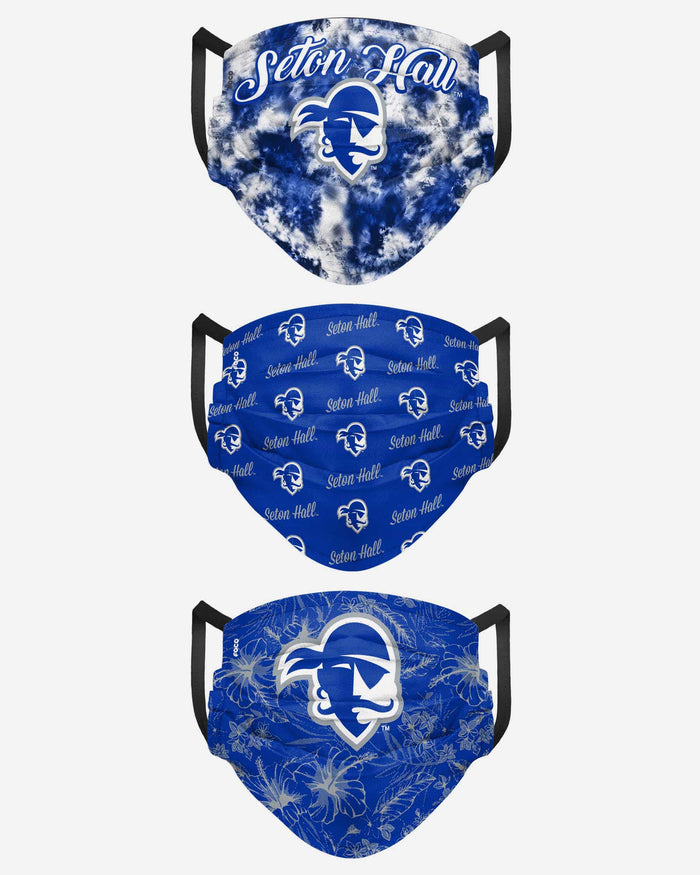 Seton Hall Pirates Womens Matchday 3 Pack Face Cover FOCO - FOCO.com