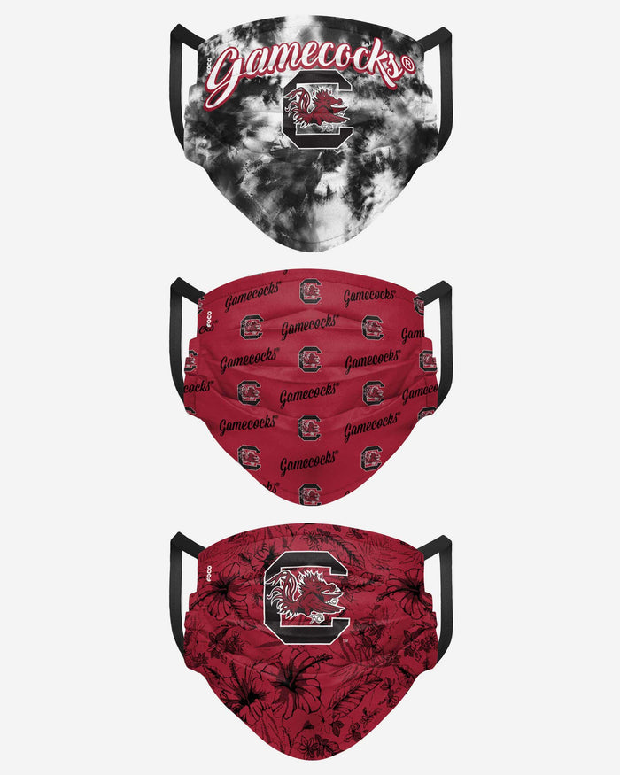 South Carolina Gamecocks Womens Matchday 3 Pack Face Cover FOCO - FOCO.com