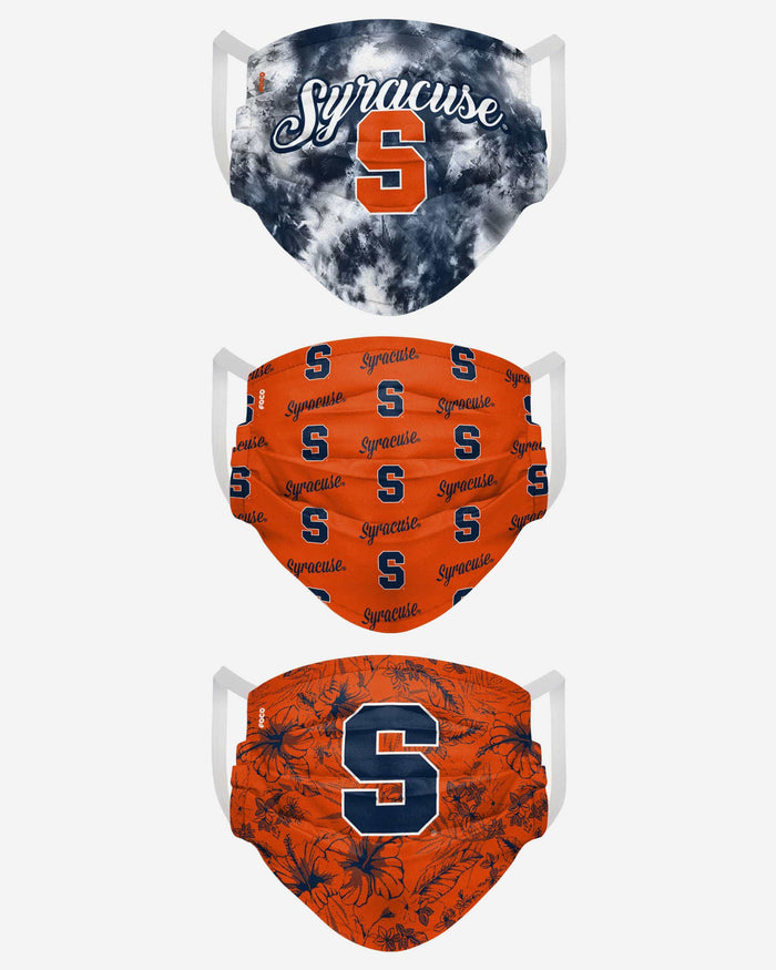 Syracuse Orange Womens Matchday 3 Pack Face Cover FOCO - FOCO.com