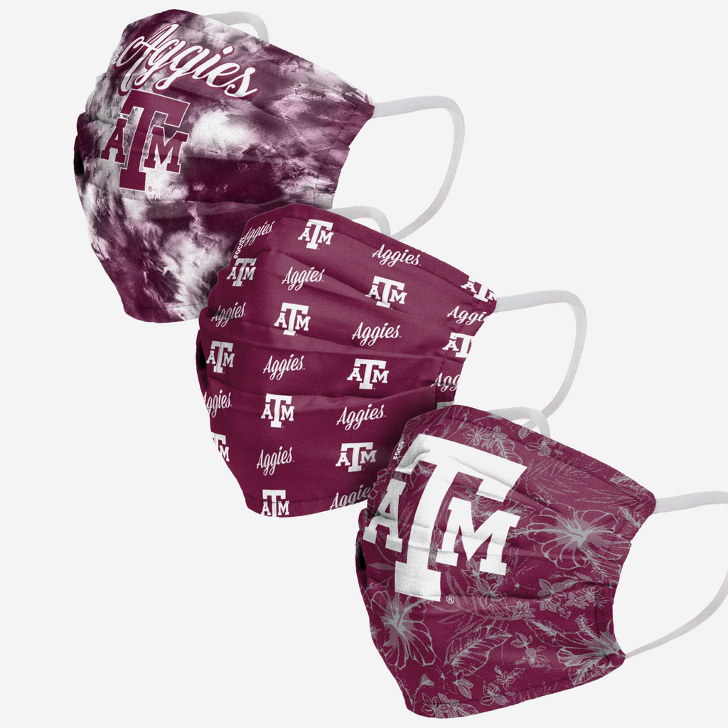 Texas A&M Aggies Womens Matchday 3 Pack Face Cover FOCO - FOCO.com