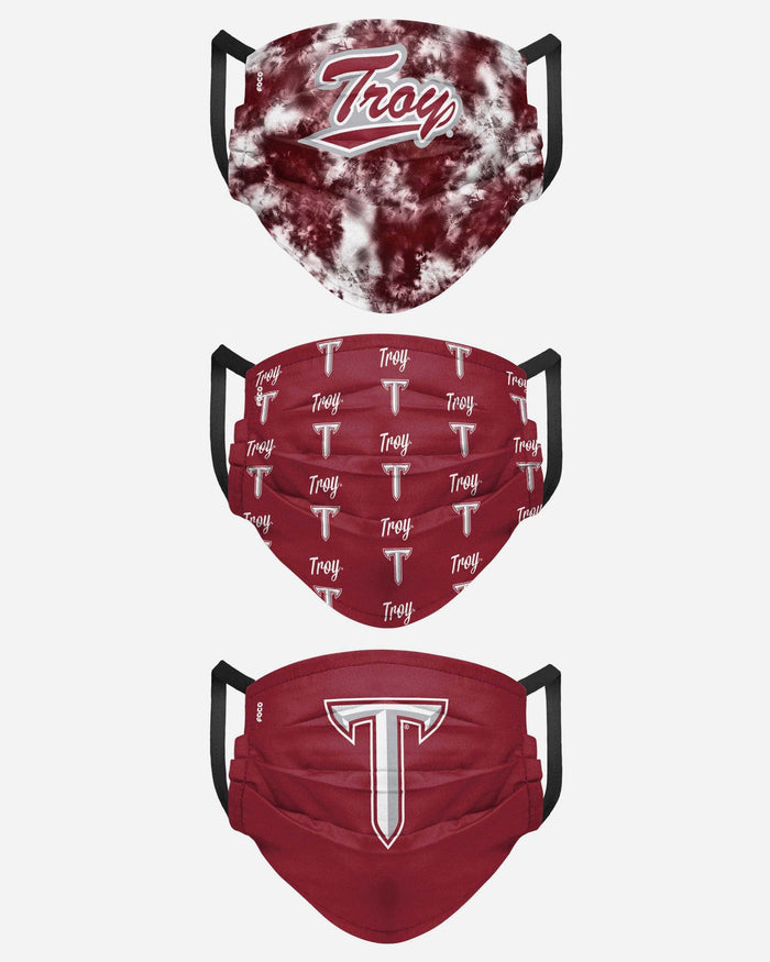 Troy Trojans Womens Matchday 3 Pack Face Cover FOCO - FOCO.com