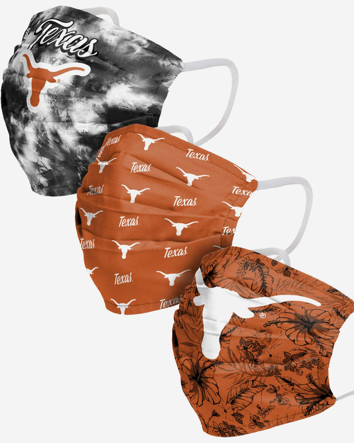 Texas Longhorns Womens Matchday 3 Pack Face Cover FOCO - FOCO.com