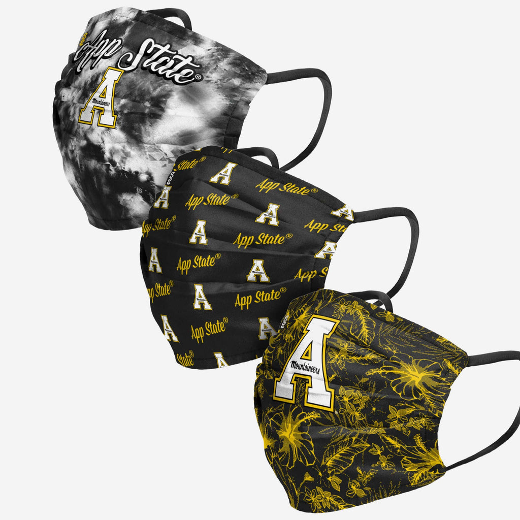 Appalachian State Mountaineers Womens Matchday 3 Pack Face Cover FOCO - FOCO.com