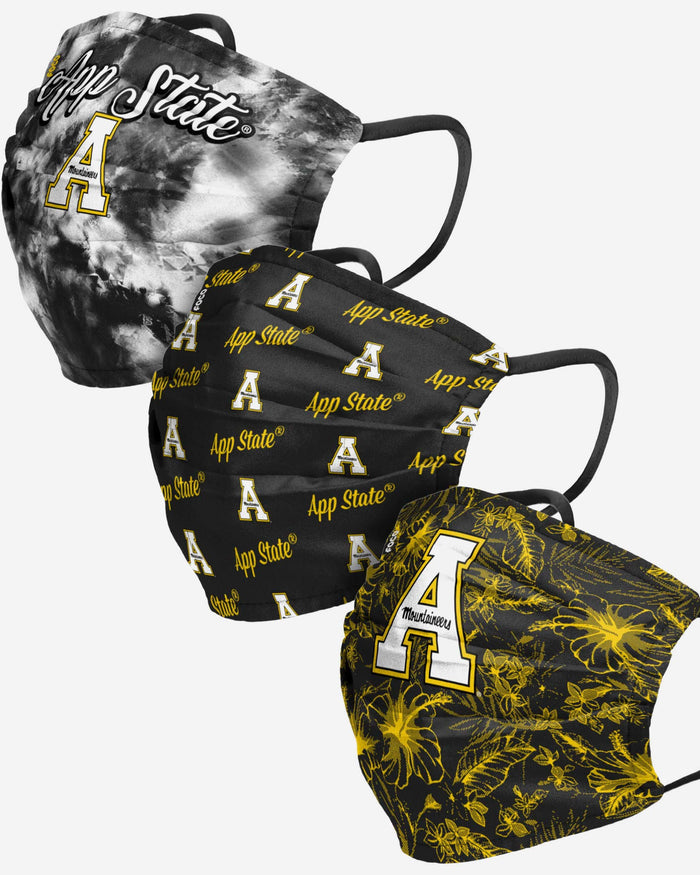 Appalachian State Mountaineers Womens Matchday 3 Pack Face Cover FOCO - FOCO.com