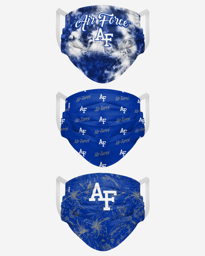 Air Force Falcons Womens Matchday 3 Pack Face Cover FOCO - FOCO.com