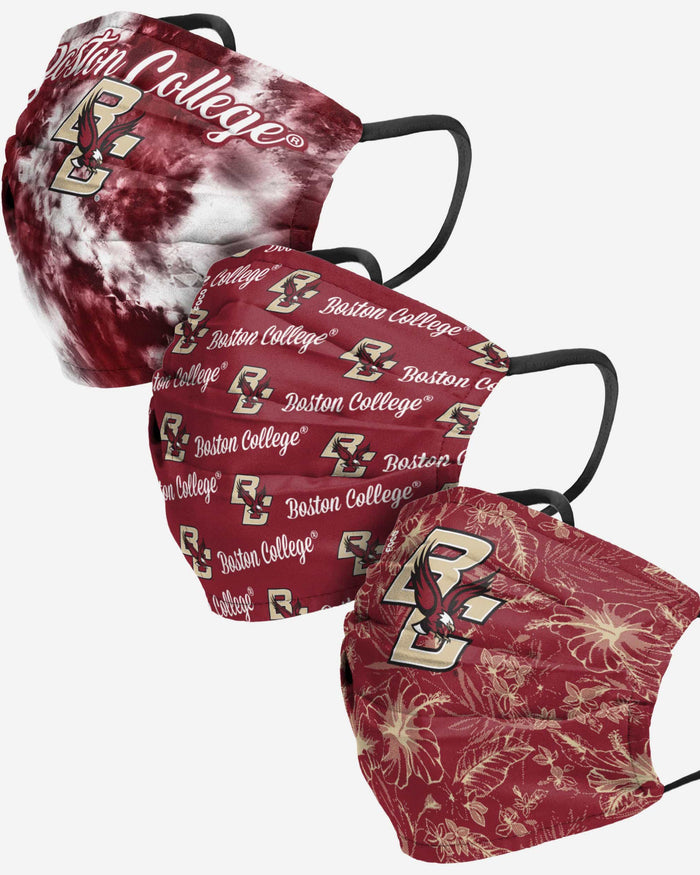 Boston College Eagles Womens Matchday 3 Pack Face Cover FOCO - FOCO.com