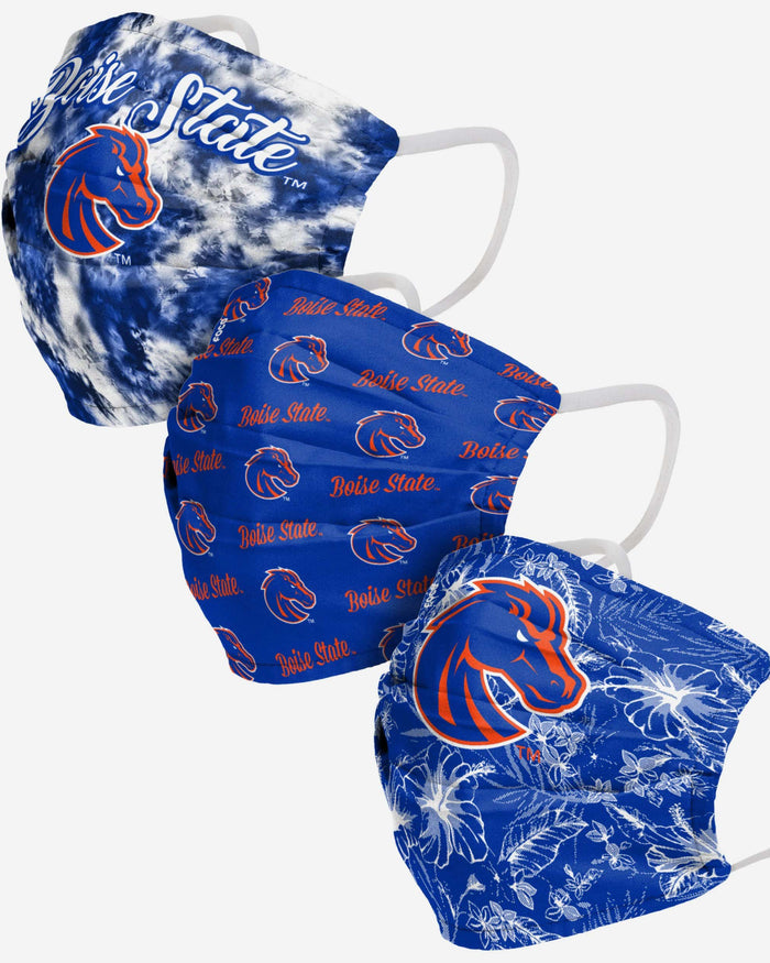 Boise State Broncos Womens Matchday 3 Pack Face Cover FOCO - FOCO.com