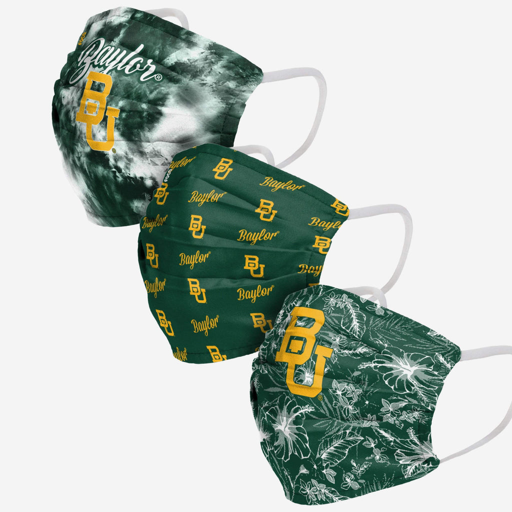 Baylor Bears Womens Matchday 3 Pack Face Cover FOCO - FOCO.com