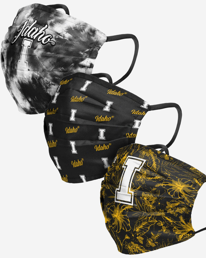 Idaho Vandals Womens Matchday 3 Pack Face Cover FOCO - FOCO.com