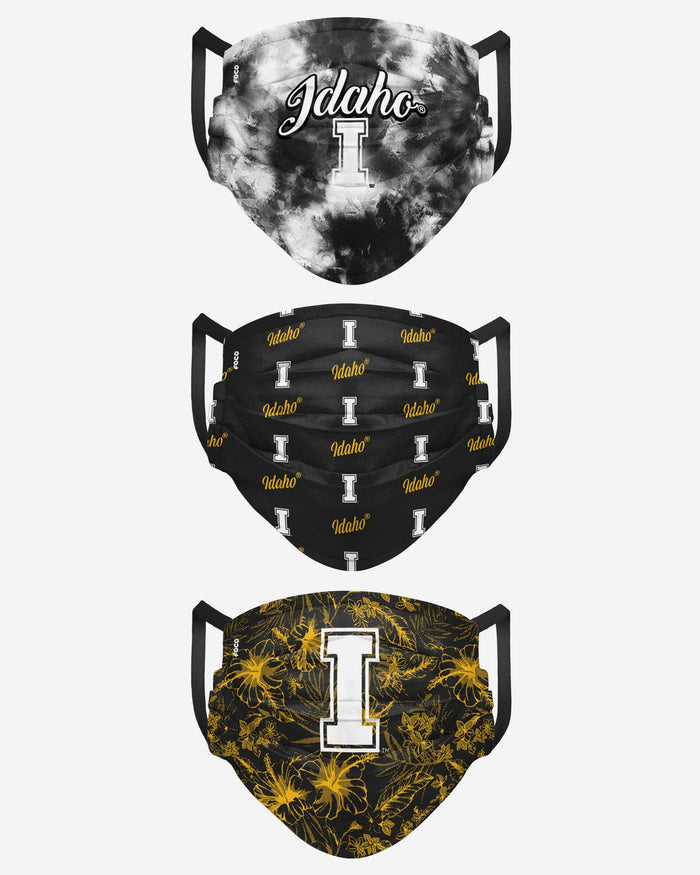 Idaho Vandals Womens Matchday 3 Pack Face Cover FOCO - FOCO.com