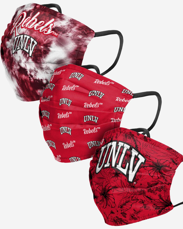 UNLV Rebels Womens Matchday 3 Pack Face Cover FOCO - FOCO.com