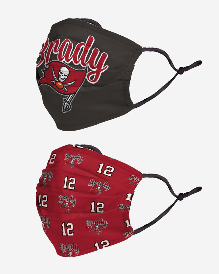 Tom Brady Tampa Bay Buccaneers Adjustable 2 Pack Face Cover FOCO - FOCO.com