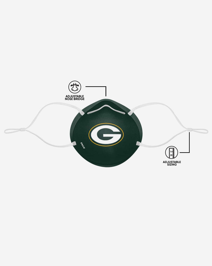 Green Bay Packers Big Logo Cone Face Cover FOCO - FOCO.com