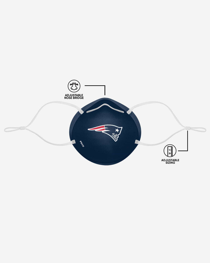 New England Patriots Big Logo Cone Face Cover FOCO - FOCO.com