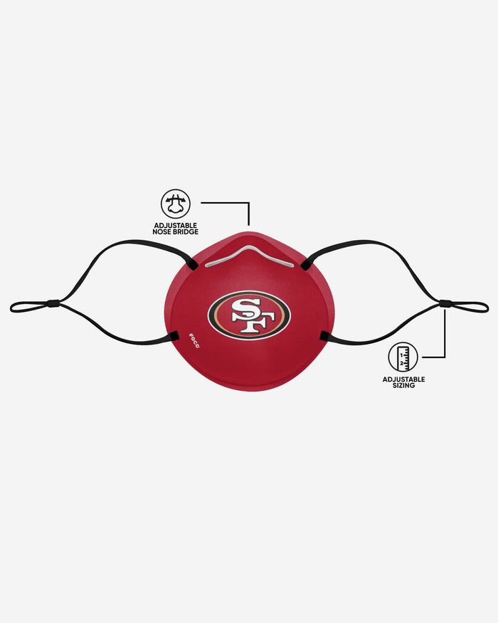 San Francisco 49ers Big Logo Cone Face Cover FOCO - FOCO.com