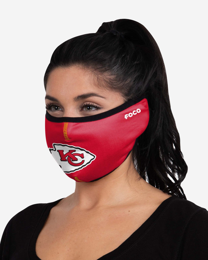 Kansas City Chiefs Big Logo Earband Face Cover FOCO - FOCO.com
