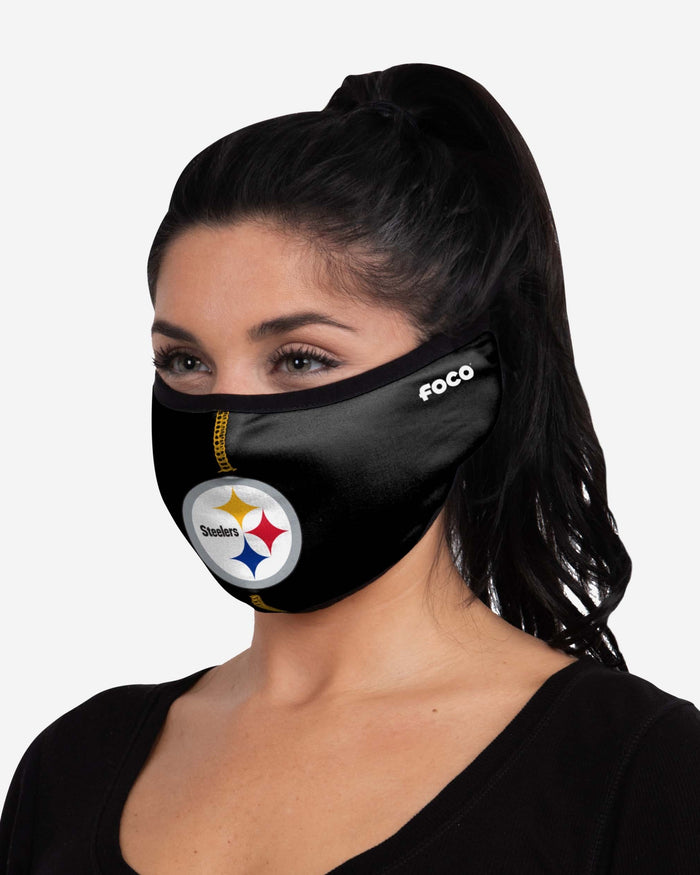 Pittsburgh Steelers Big Logo Earband Face Cover FOCO - FOCO.com