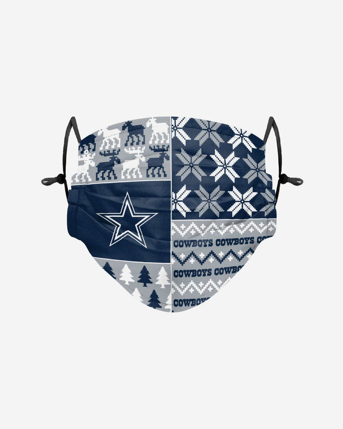Dallas Cowboys Busy Block Adjustable Face Cover FOCO - FOCO.com