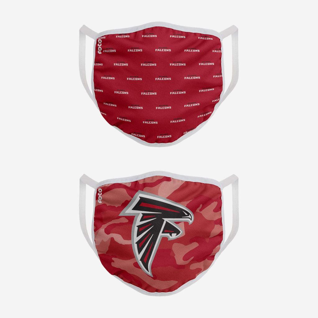 Atlanta Falcons Clutch 2 Pack Face Cover FOCO - FOCO.com