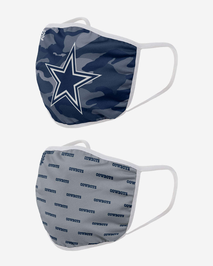 Dallas Cowboys Clutch 2 Pack Face Cover FOCO - FOCO.com