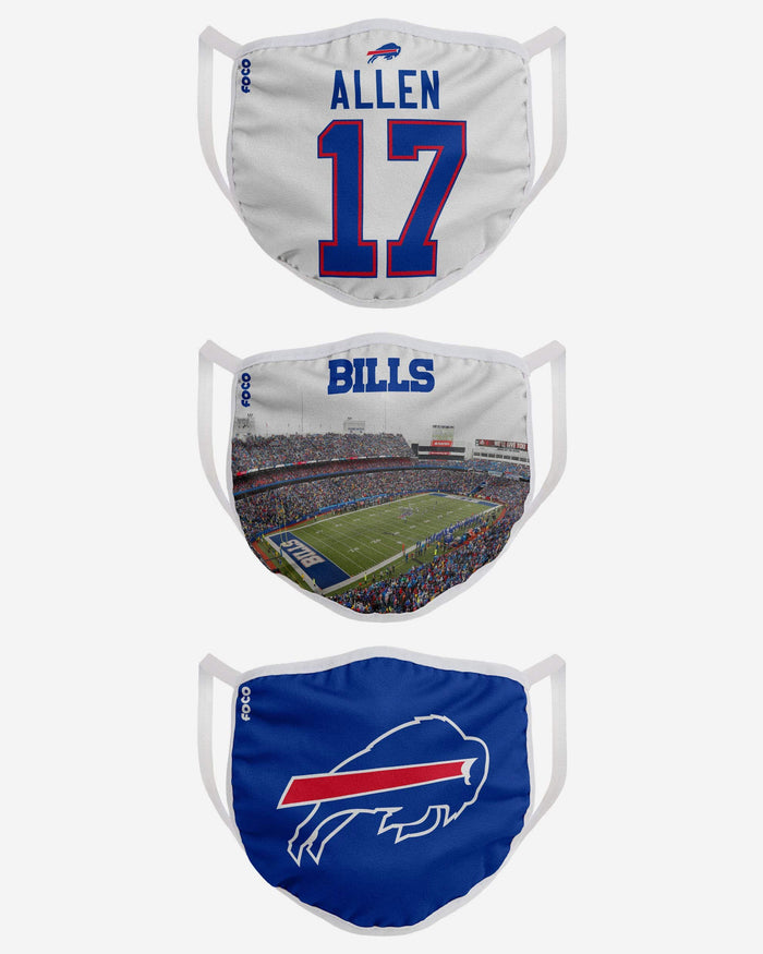 Buffalo Bills Fan Fest 3 Pack Face Cover FOCO - FOCO.com