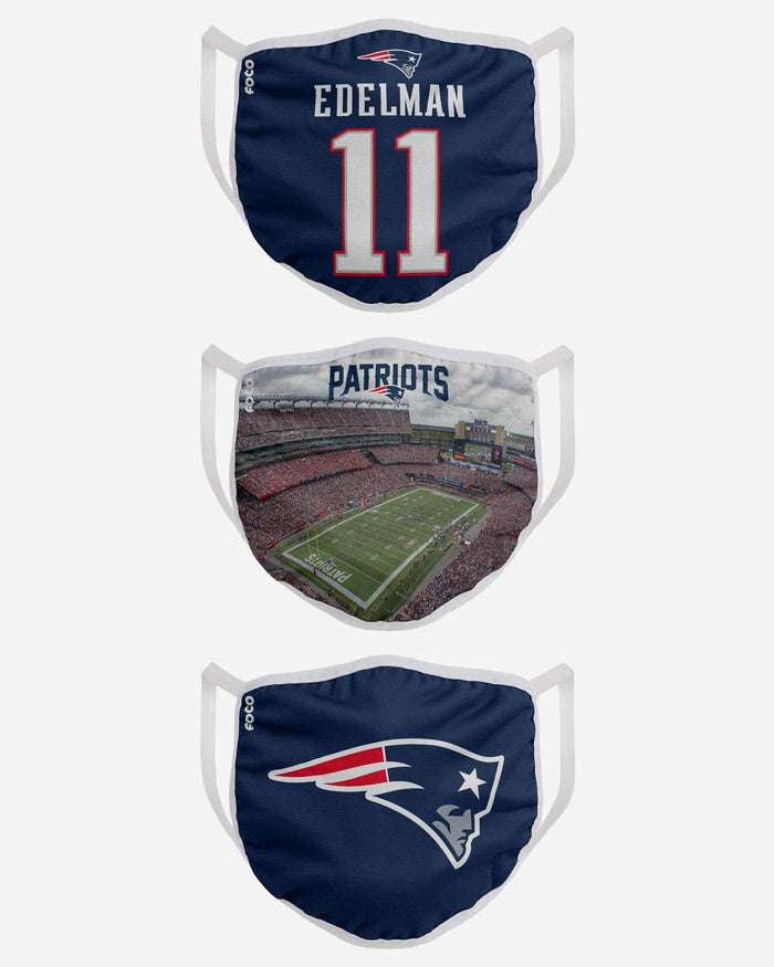 New England Patriots Fan Fest 3 Pack Face Cover FOCO - FOCO.com