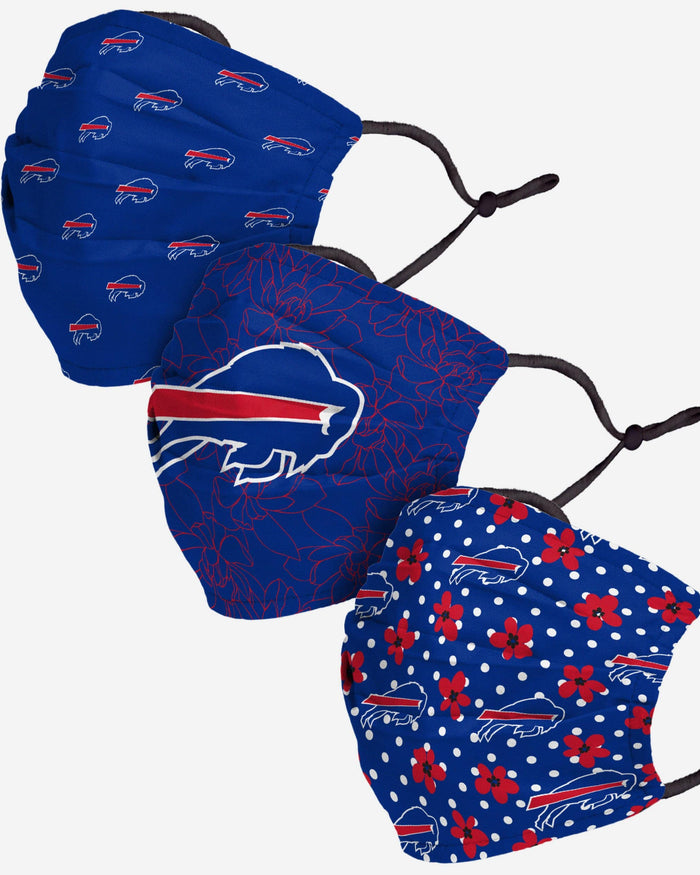 Buffalo Bills Gameday Gardener 3 Pack Face Cover FOCO - FOCO.com