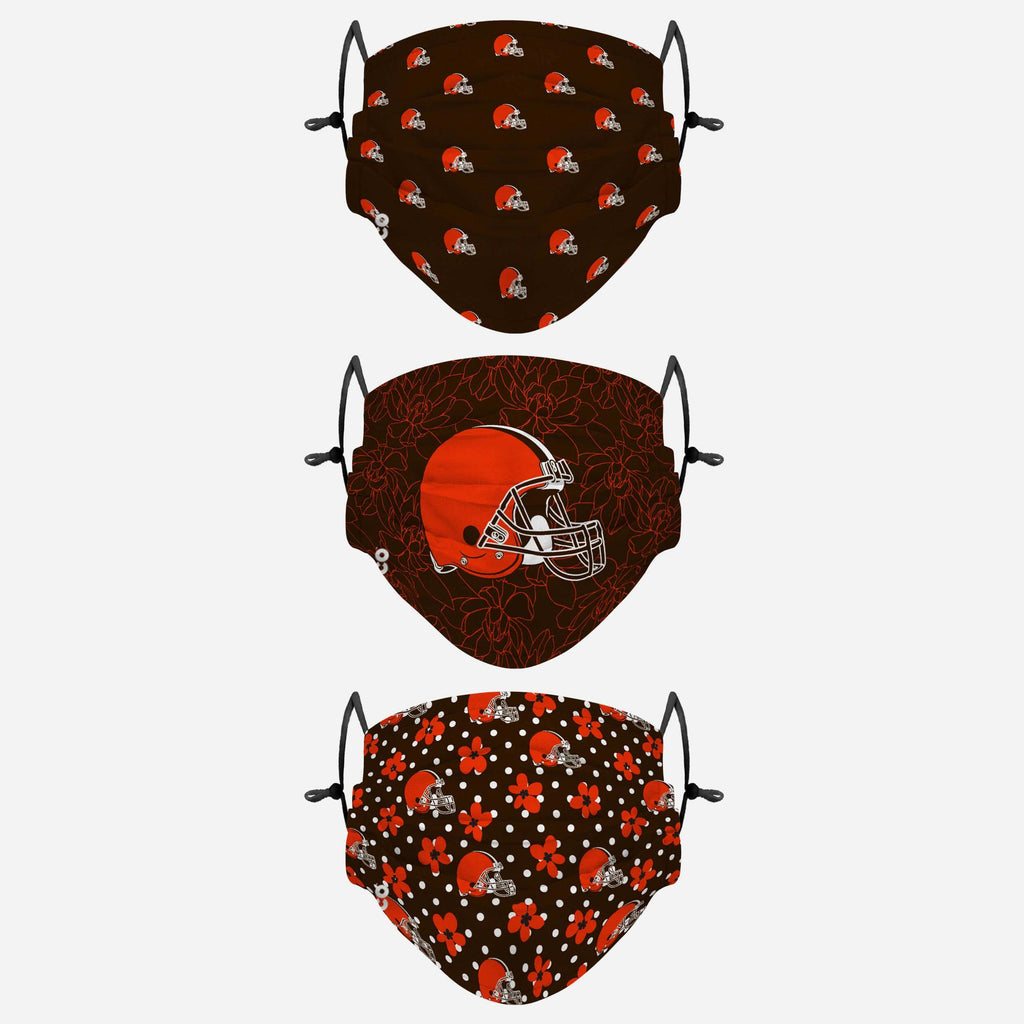 Cleveland Browns Gameday Gardener 3 Pack Face Cover FOCO - FOCO.com