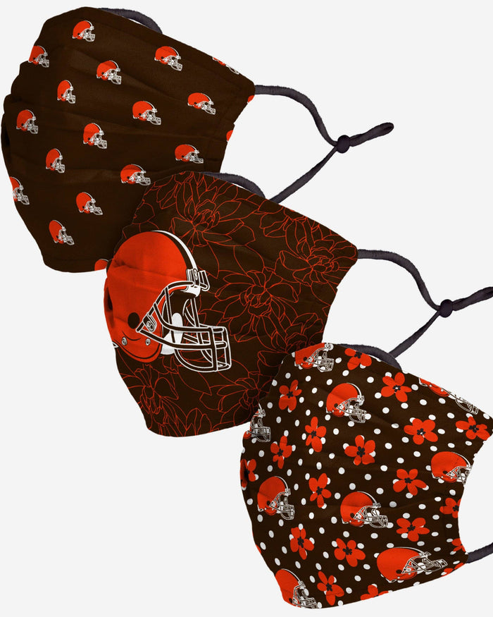 Cleveland Browns Gameday Gardener 3 Pack Face Cover FOCO - FOCO.com