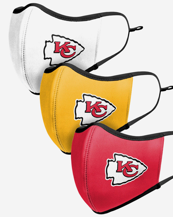 Kansas City Chiefs Super Bowl LV Sport 3 Pack Face Cover FOCO - FOCO.com