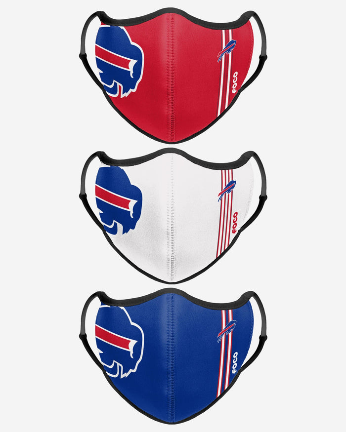 Buffalo Bills Sport 3 Pack Face Cover FOCO - FOCO.com