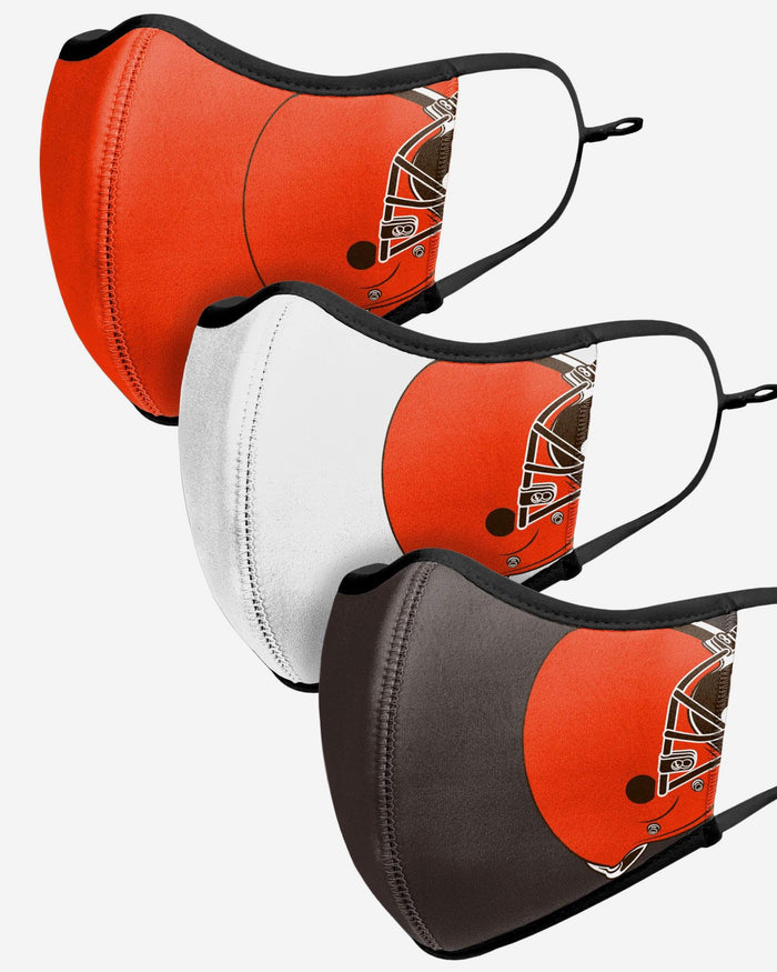 Cleveland Browns Sport 3 Pack Face Cover FOCO - FOCO.com