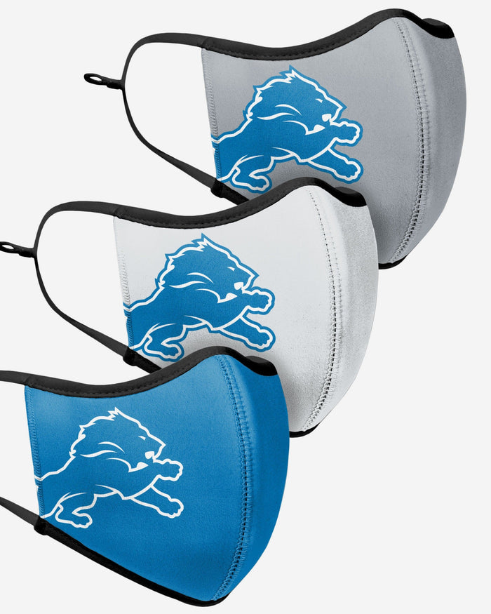 Detroit Lions Sport 3 Pack Face Cover FOCO - FOCO.com